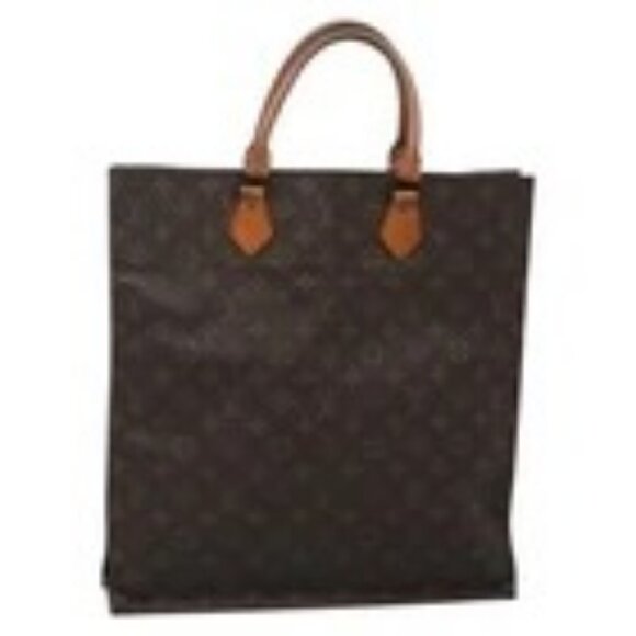 LOUIS VUITTON Monogram Sac Plat Hand Bag M51140 LV Auth 136769 - Picture 1 of 16